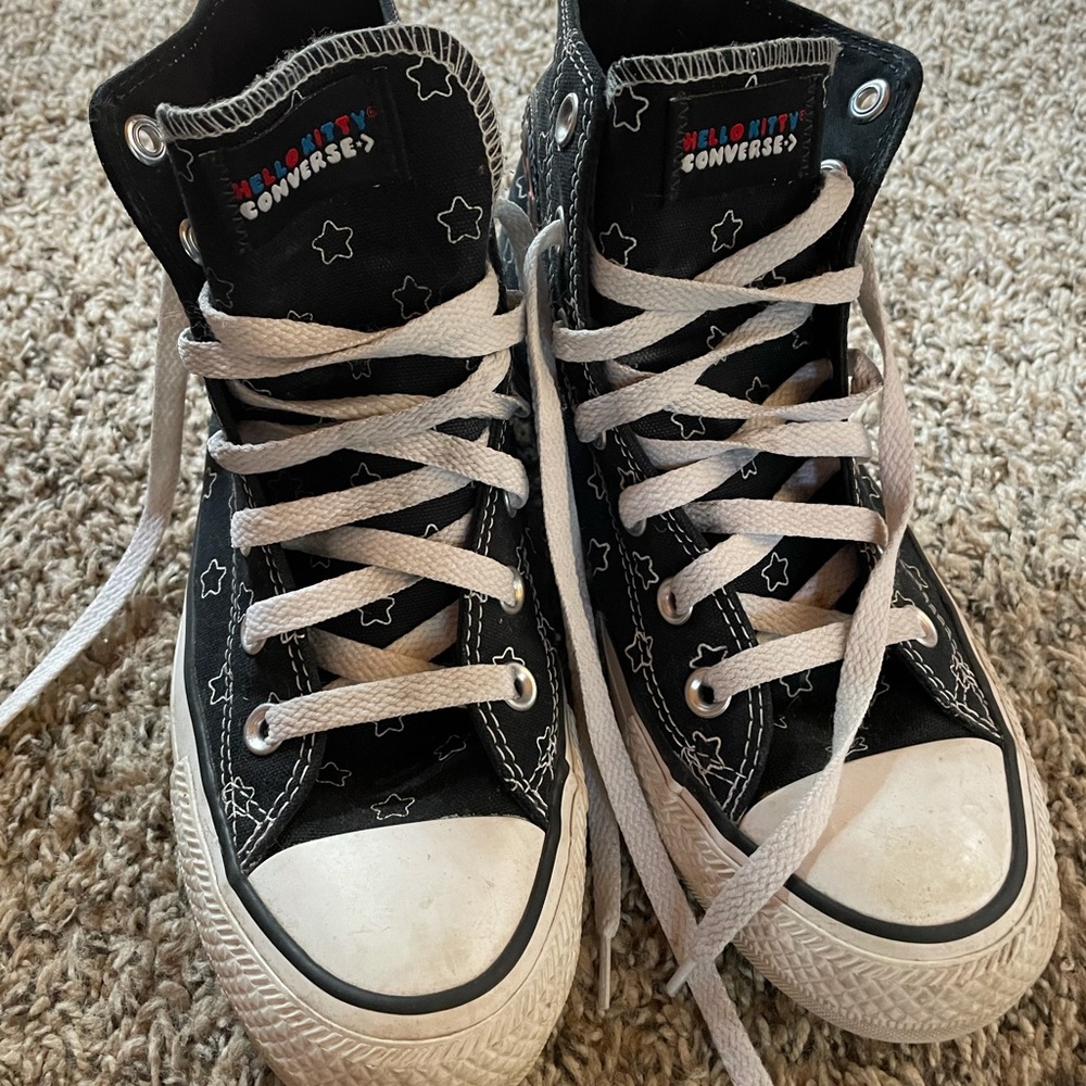Converse Hello Kitty High Tops. Size 8 Women